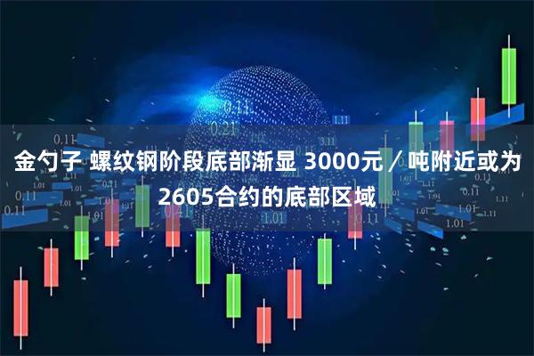 金勺子 螺纹钢阶段底部渐显 3000元／吨附近或为2605合约的底部区域